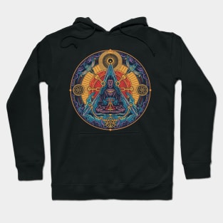 Cursed Canvas: Black Magic Artistry Hoodie